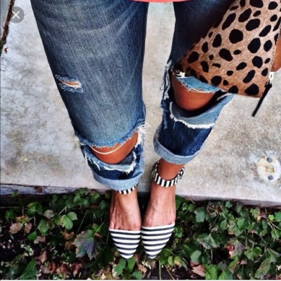 Forever 21 Shoes - F21 Striped Flats